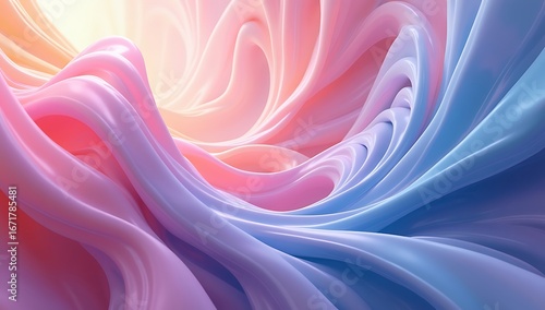 Looping animated abstract shapes floating, morphing liquid colors, surreal dynamic movement, vibrant flowing gradients, digital visual art