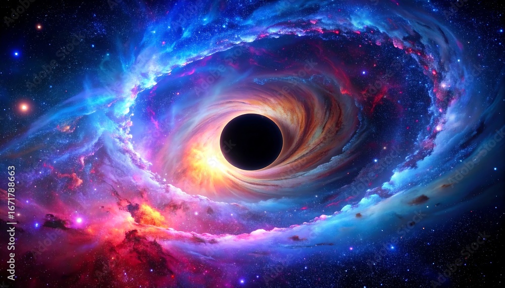 Obraz premium Colorful cosmic vortex