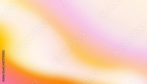 Abstract vibrant horizontal gradient background of yellow, orange, pink, and blue hues,  sunset,  vivid