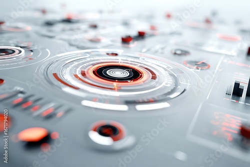 Experience cutting-edge technology with this dynamic digital interface, showcasing futuristic data visualization and interactive controls for ultimate efficiency.