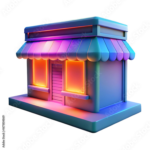 house on a white background