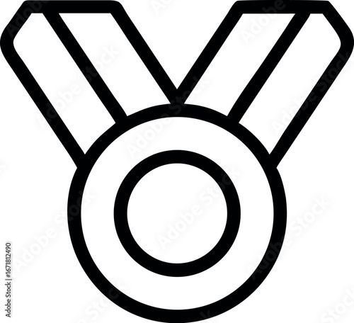 A simple yet elegant depiction of a gold medal