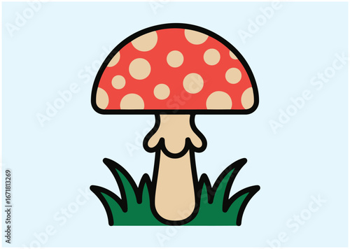 Fly agaric Icon, Fly agaric vector