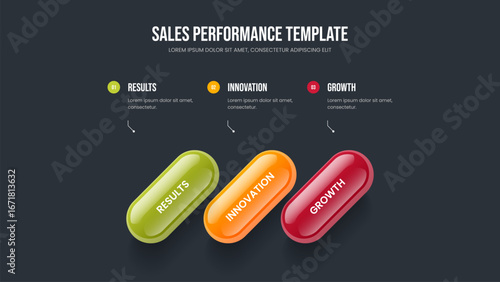 Project Proposal Frame Template Vector Illustration. Modern Solution 3 Option Diagram Presentation Design. Digital Showcase Three Element Infographic Slide Layout.