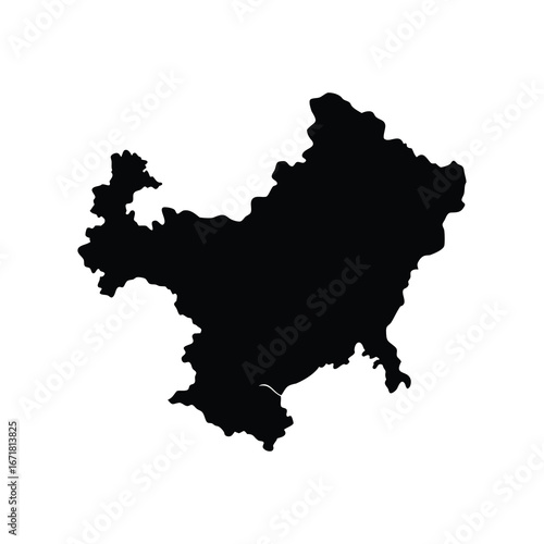 Detailed silhouette image of the Province of ������������������vila 