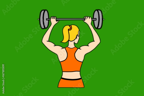 man lifting weights