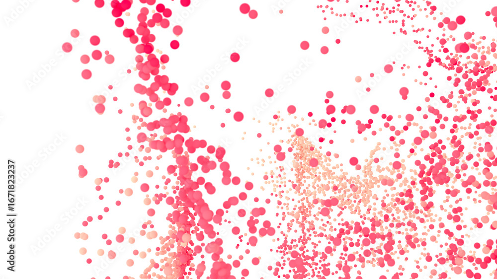 Obraz premium Abstract background with pink and peach confetti. Perfect for festive designs.