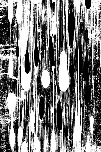 Grunge black and white abstract sponge sea texture for urban art and design