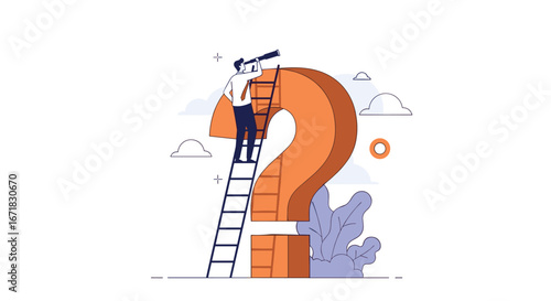 Exploring the big question mark discovering answers through diligent research and careful observation