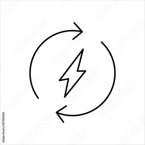 Free Download recharge icons. simple line vector - GFXLoad
