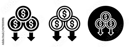 Losses Icon Collection Glyph & Mixed Style