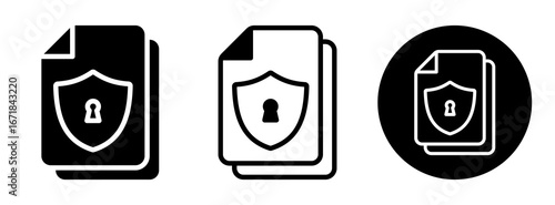Confidential  Icon Collection Glyph & Mixed Style