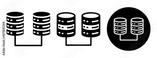Server Icon Collection Glyph & Mixed Style