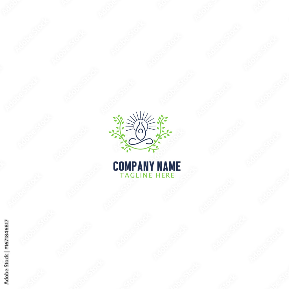 Obraz premium Lotus Logo for Yoga and Wellness Business