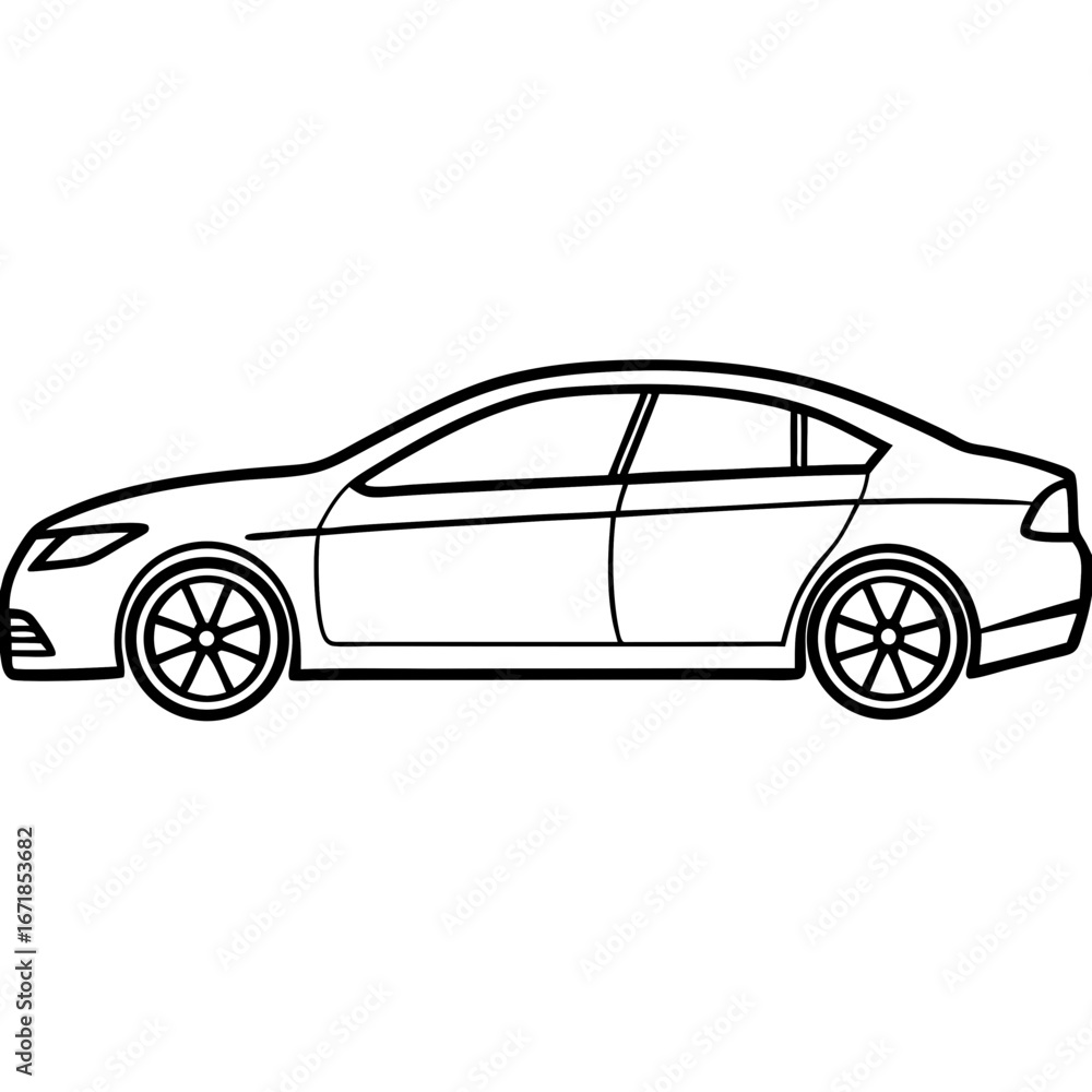 Fototapeta premium black sports car