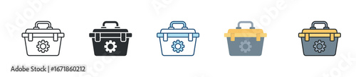 Toolbox Icon Set Multiple Style Collection