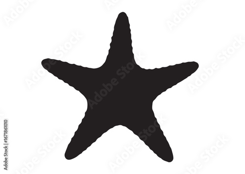 starfish logo silhouette vector, starfish silhouette vector illustration, black starfish silhouette logo vector, sea animals starfish logo silhouette vector on white background.