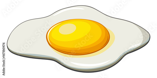 A realistic image of two sunny-side-up eggs cooking in a black cast iron skillet. The eggs have bright yellow-orange yolks and set white edges, sprinkled lightly with black pepper. The skillet sits on