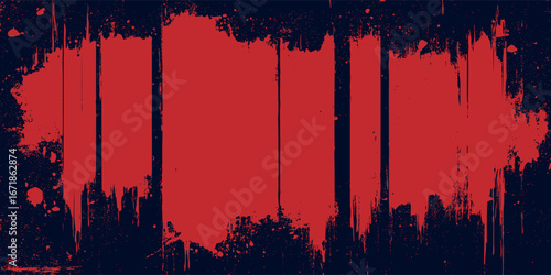 Red halftone dots blue color pattern gradient grunge texture background. Dot pop art comic sport style vector illustration. Eps10