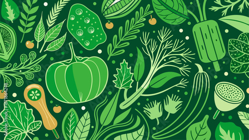 vegetables seamless pattern