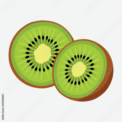 Sliced Kiwis Fresh, Juicy Fruit for Healthy Eating