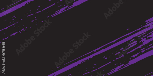 Black sports background design with abstract modern template. Sports players in various activities. Football, basketball, baseball, tennis, rugby, cycling, purple art.