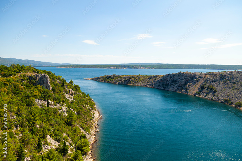 Fototapeta premium Coastal Channel Landscape