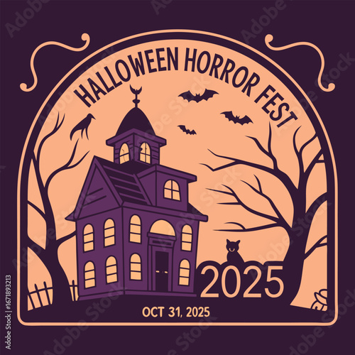 Halloween Fright Night Lettering and Horroor Fest 2025
