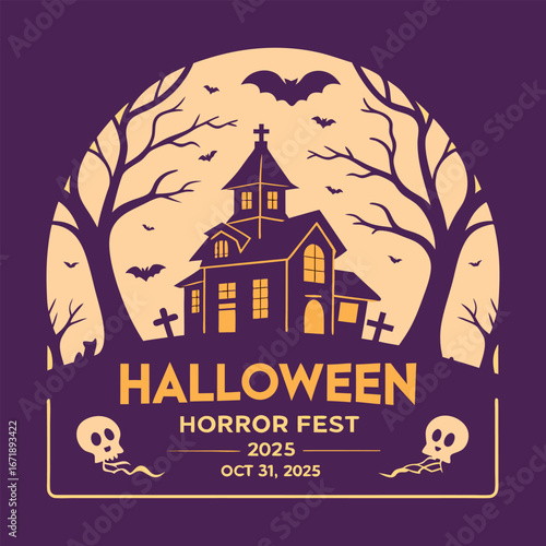 Halloween Fright Night Lettering and Horroor Fest 2025