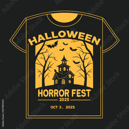 Halloween Fright Night Lettering and Horroor Fest 2025