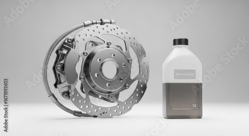 Precision auto parts: a brake disc assembly with fluid for optimal vehicle performance and safety