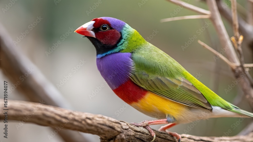 Obraz premium red headed bee eater