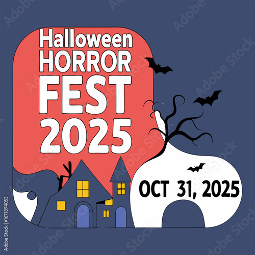 Halloween Fright Night Lettering and Horroor Fest 2025