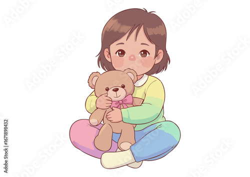 Young girl smiling while holding a cute cat in her arms