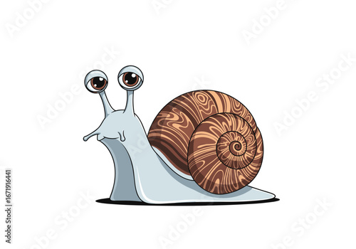 Pixel art snail illustration cute slow moving mollusk character design