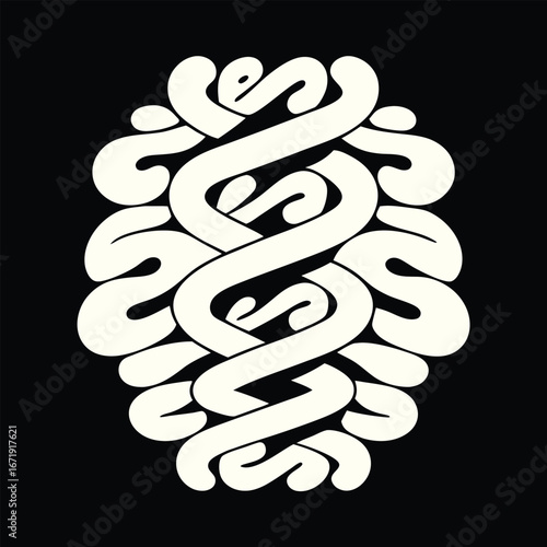 Abstract DNA Strand Art Science and Genetic Information T-shirt Design