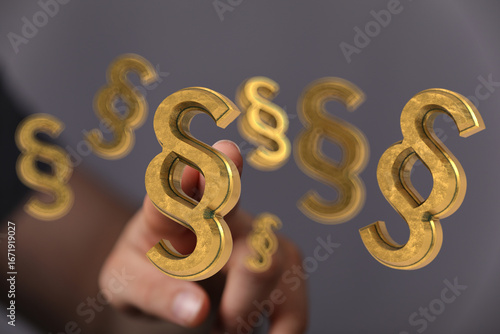 Abstract image of golden pa...