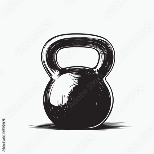 dumbbell on white background
