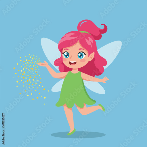 Fairy Casting Dust in the Air
