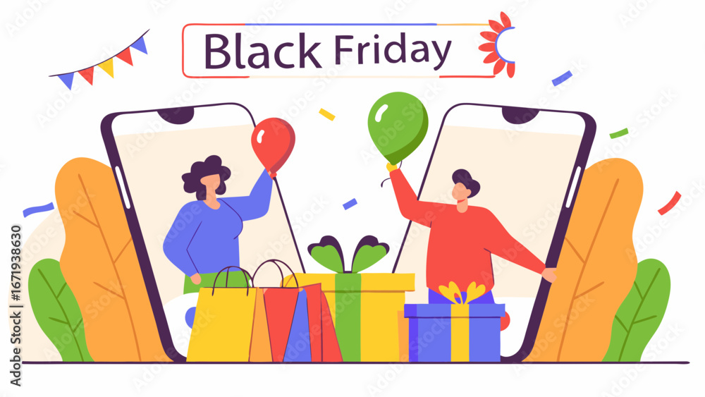 Obraz premium BLACK FRIDAY VECTOR - VETOR BLACK FRIDAY
