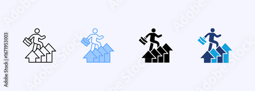 Career Icon Set Multiple Style Collection