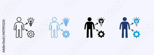 Skill Icon Set Multiple Style Collection
