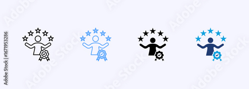 Professionalism Icon Set Multiple Style Collection
