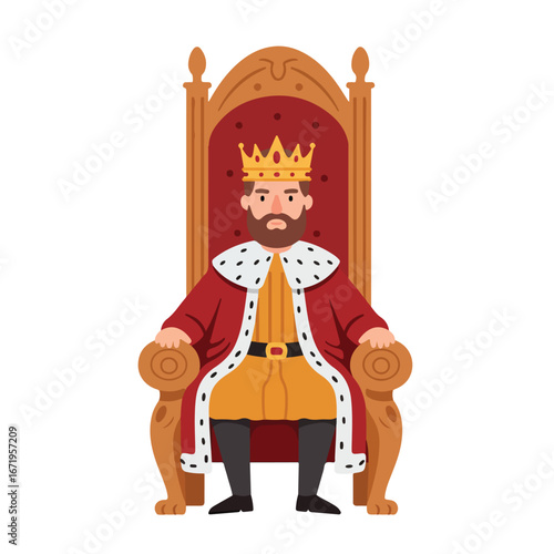 King Sitting on Throne in Castle (1)