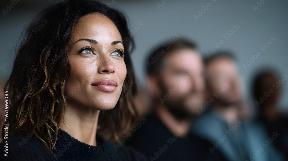Fototapeta premium Diverse business professionals attending a seminar for learning and development
