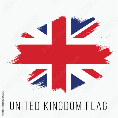 Vector art of united kingdom flag