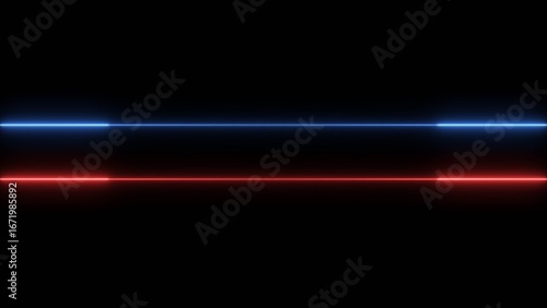 Wallpaper Mural Abstract neon line bright red color 4k illustration. Black background 4k illustration. Torontodigital.ca