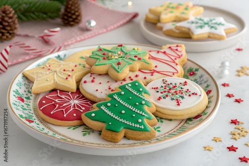 festive set of cookies for Christmas