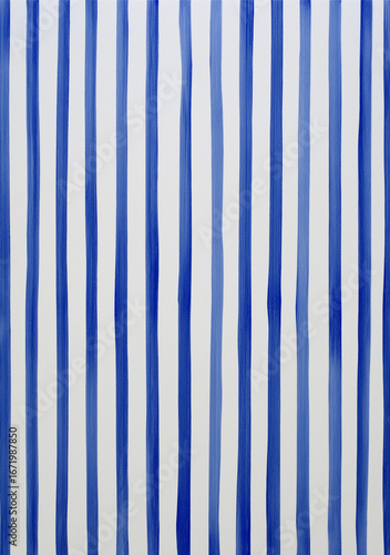 A background featuring vertical blue stripes on a white colored backdrop art