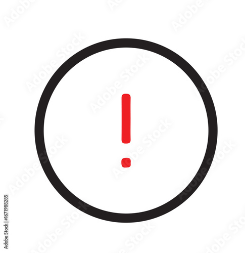 An isolated black silhouette set of error icon